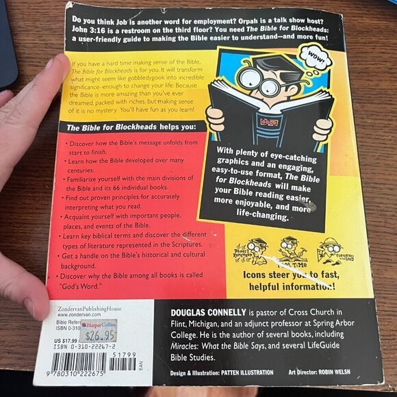 The Bible for Blockheads by Douglas Connelly Book Bible Religion - Picture 3 of 4